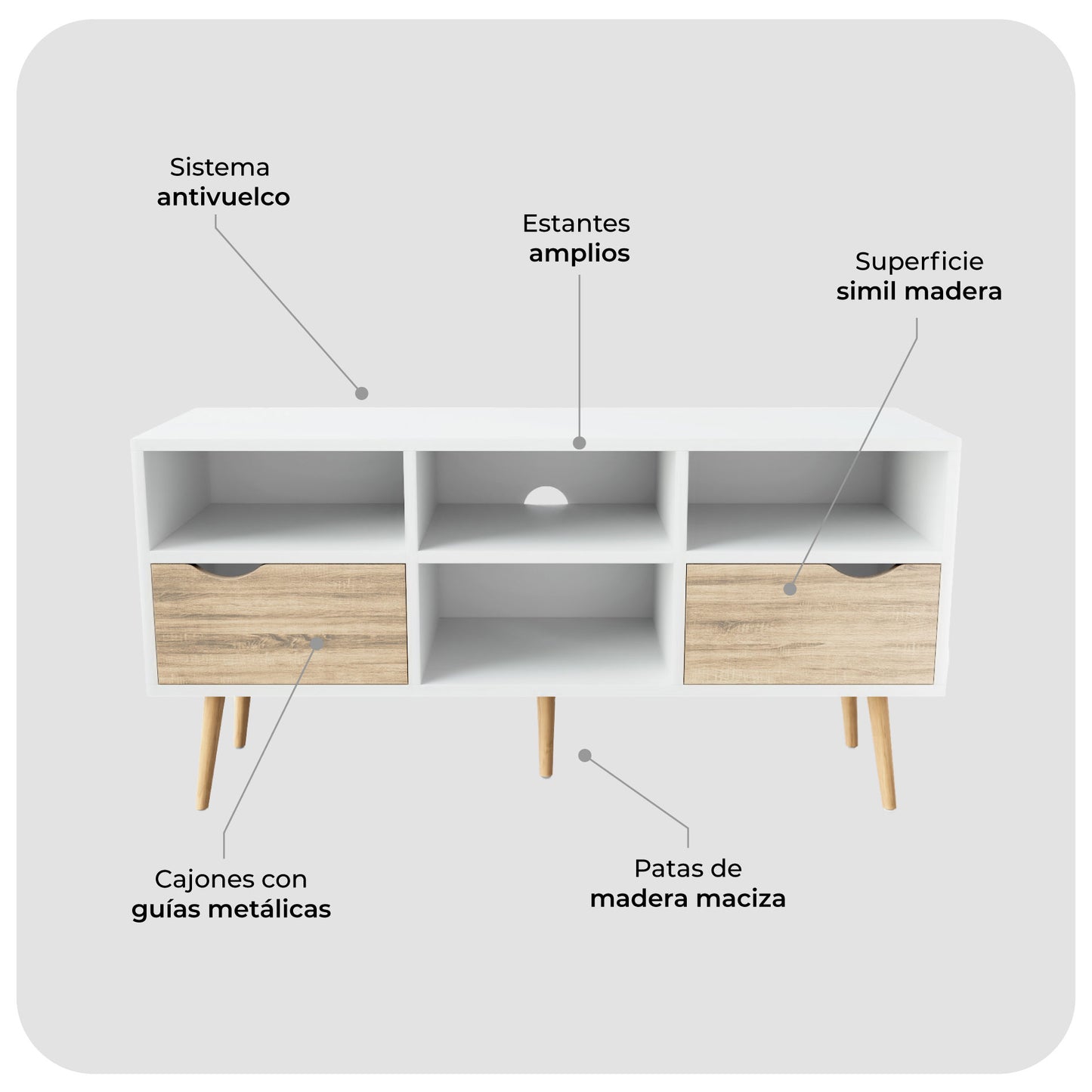 Rack de TV Bolonia
