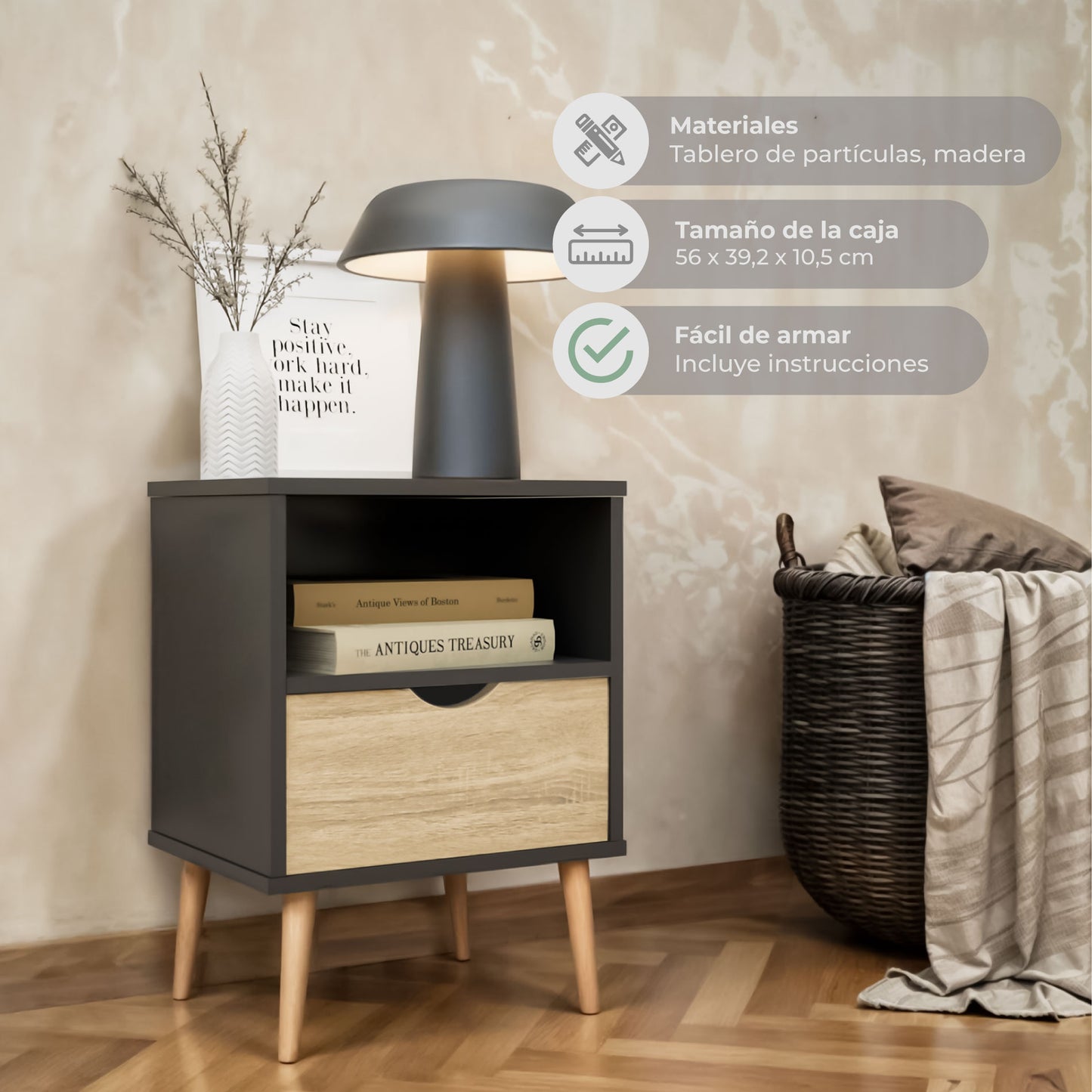 Velador Tromso Black