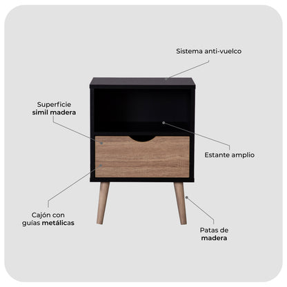 Velador Tromso Black
