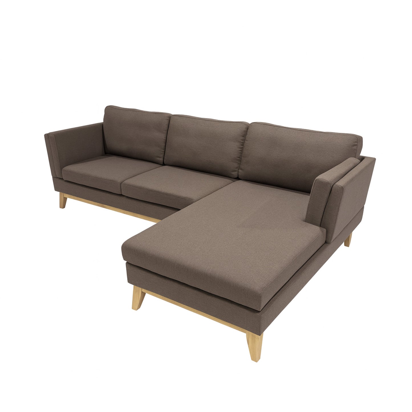 Sofá Seccional 3 Cuerpos Albano Café