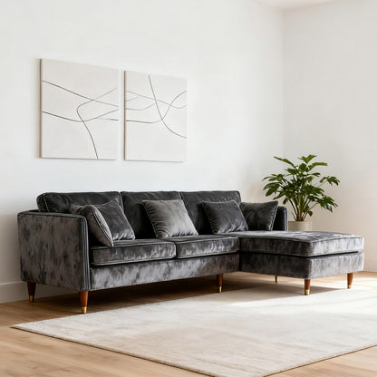 Sofá Seccional 3 Cuerpos Ariccia Gris