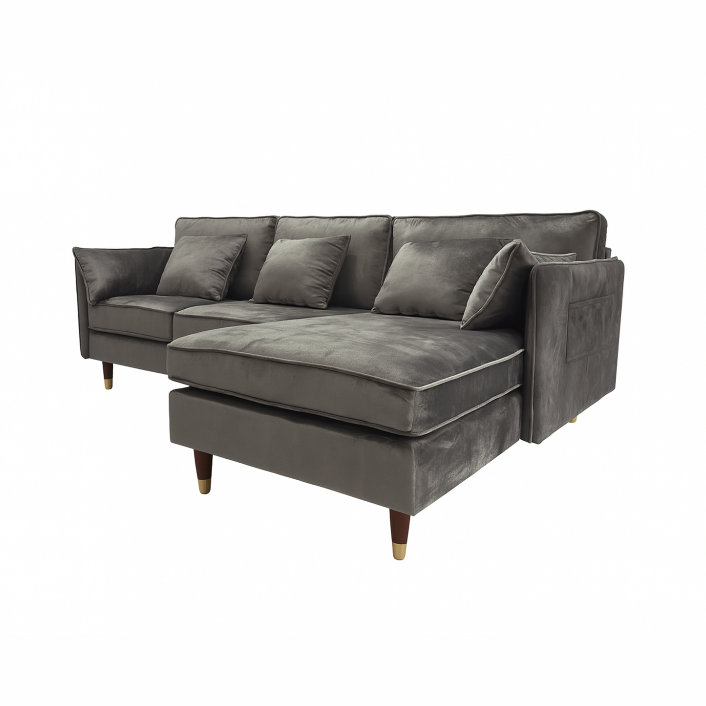 Sofá Seccional 3 Cuerpos Ariccia Gris