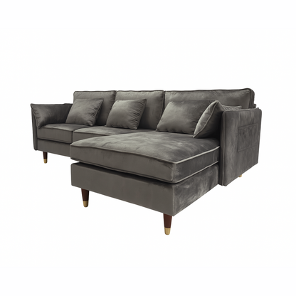 Sofá Seccional 3 Cuerpos Ariccia Gris