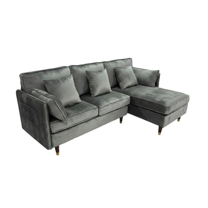 Sofá Seccional 3 Cuerpos Ariccia Gris