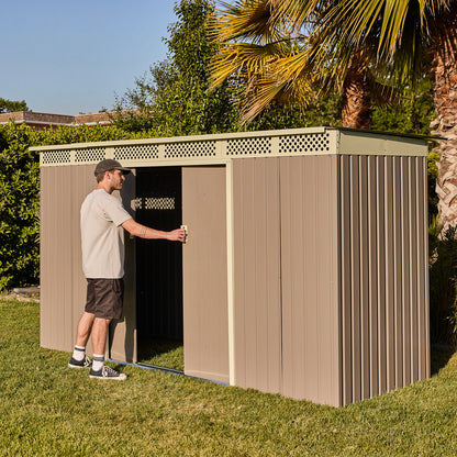 Bodega de Jardín Halten BellaC Acero 3.86mt2 343×142×184cm