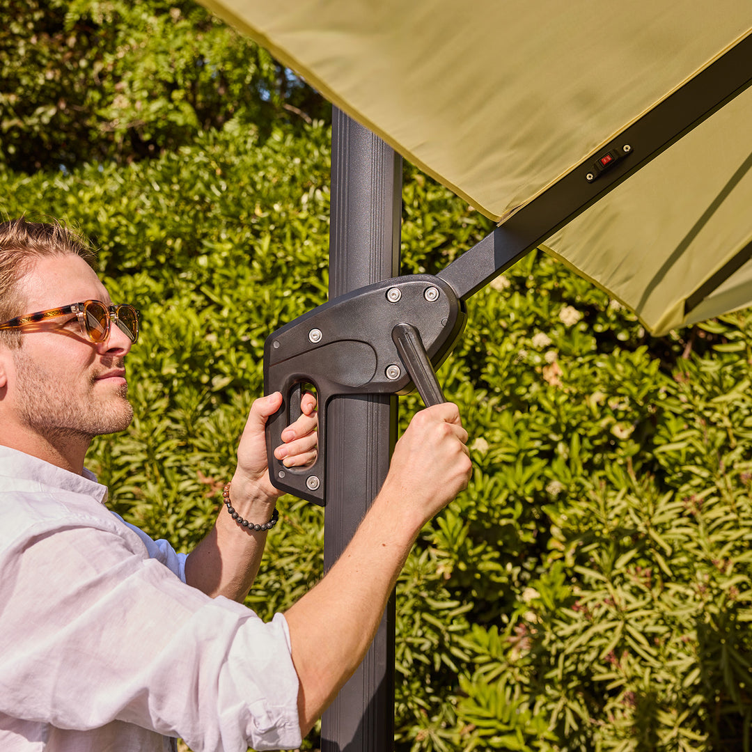 Quitasol Reforzado con Luces Bright Night