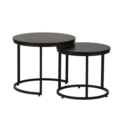 Set de Mesas de Centro Core Negras