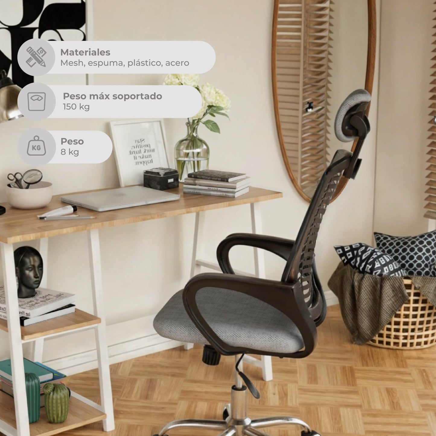 Silla de Escritorio Ergonómica SILL-Q2G