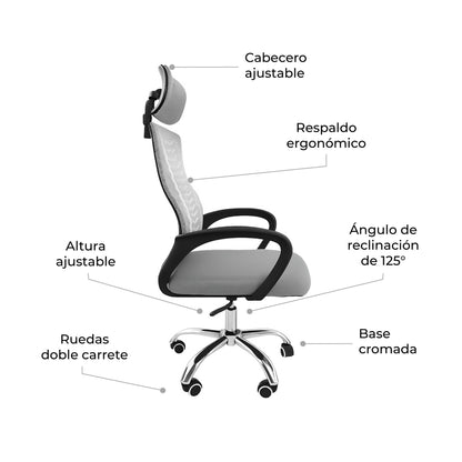 Silla de Escritorio Ergonómica SILL-Q2G