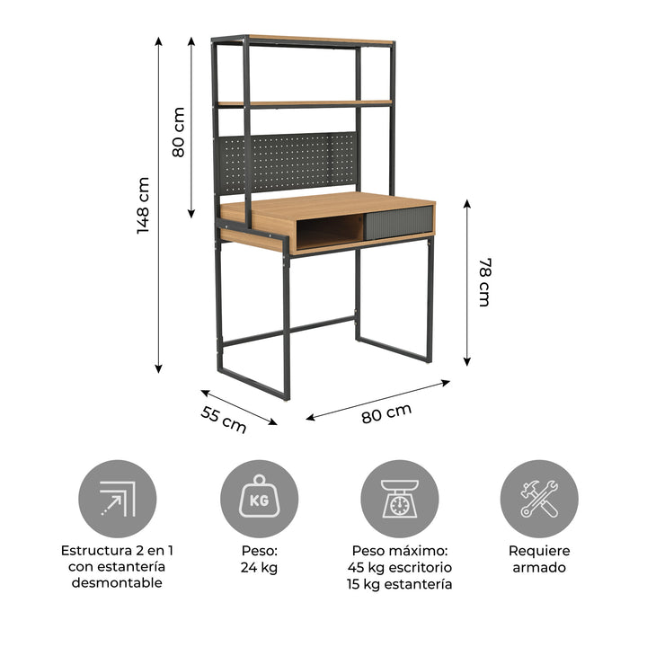 Escritorio Industrial Desk-26