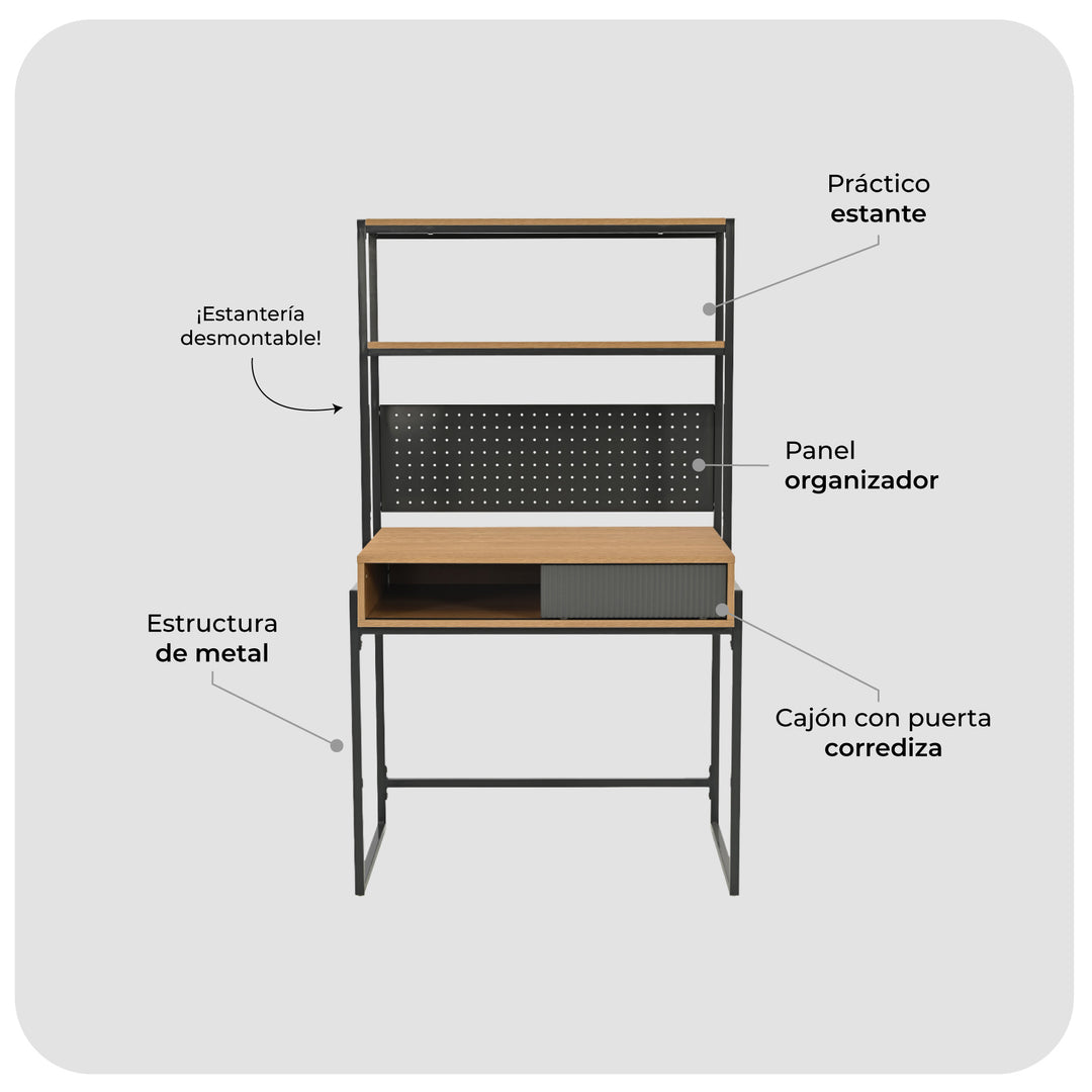 Escritorio Industrial Desk-26