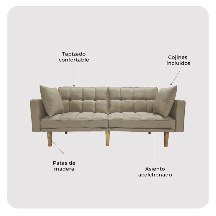 Sofá Cama 2 Cuerpos Fiano