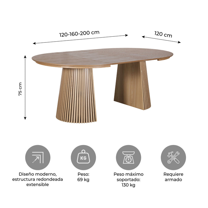 Mesa de Comedor Extensible Haven