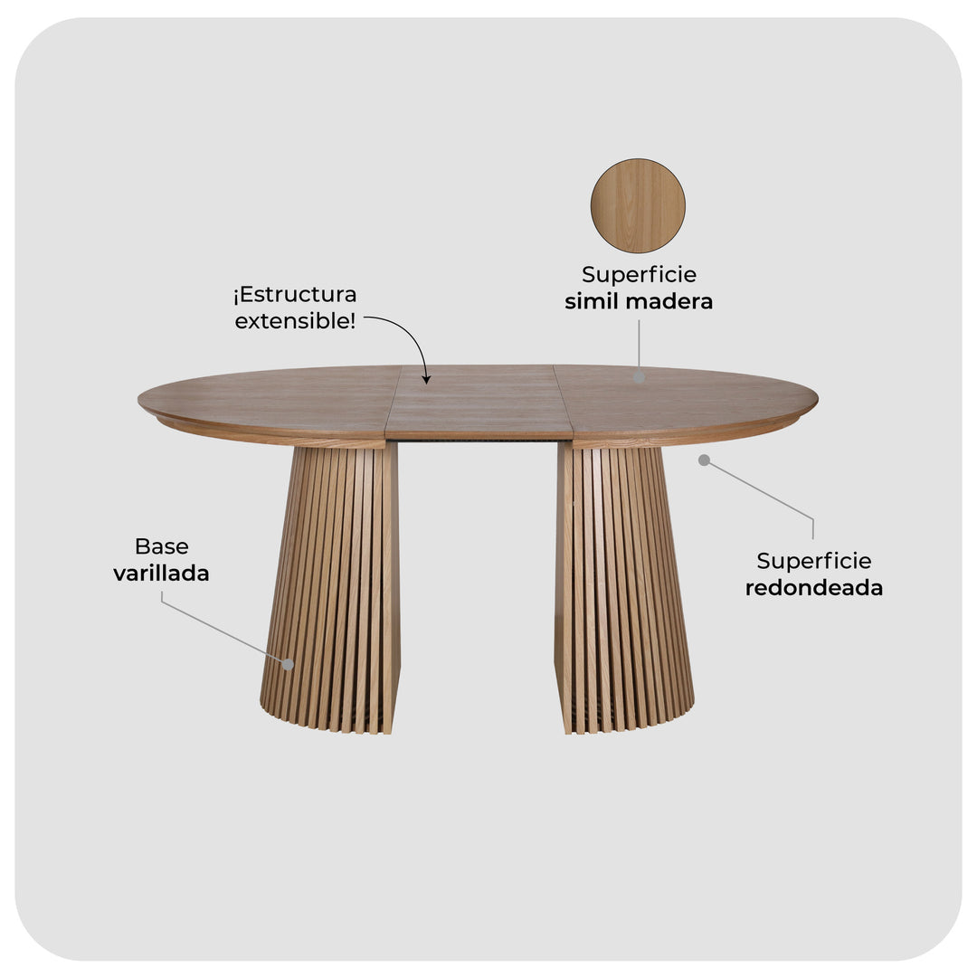 Mesa de Comedor Extensible Haven