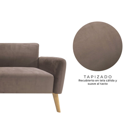 Sofá 2 Cuerpos Nemi Café