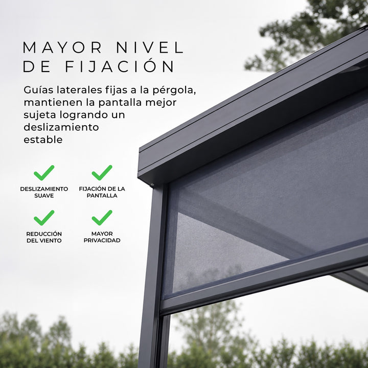 Pantalla Lateral Retráctil para Pérgola Side-A
