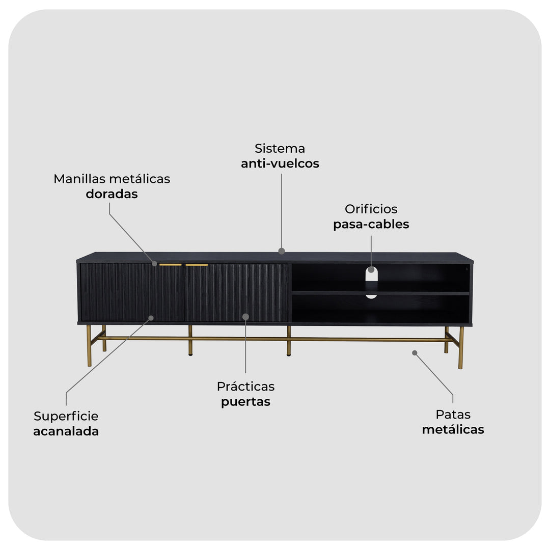 Rack de TV Queens 180 cm