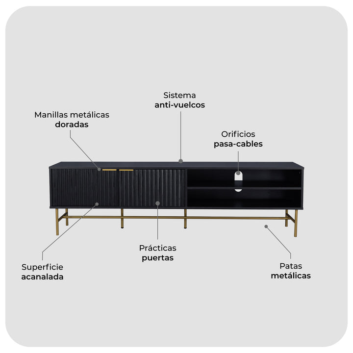 Rack de TV Queens 180 cm