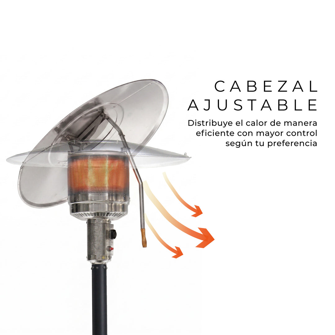 Estufa Calefactor Exterior Silver Flex