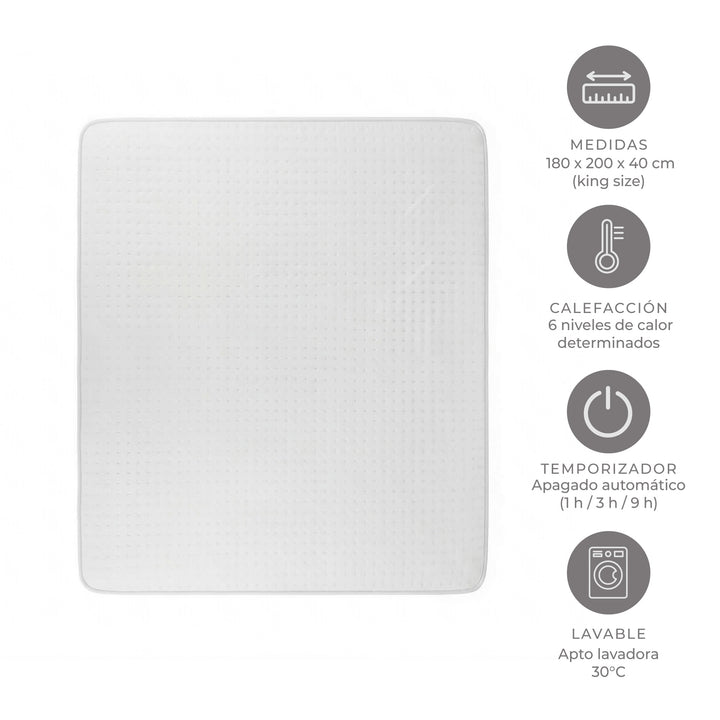 Calienta Camas Eléctrico King 4 Zonas