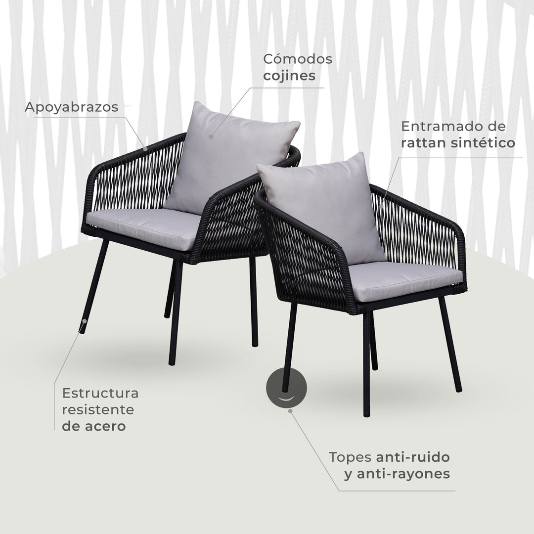 Set de Exterior Samui 6 Sillas + Mesa
