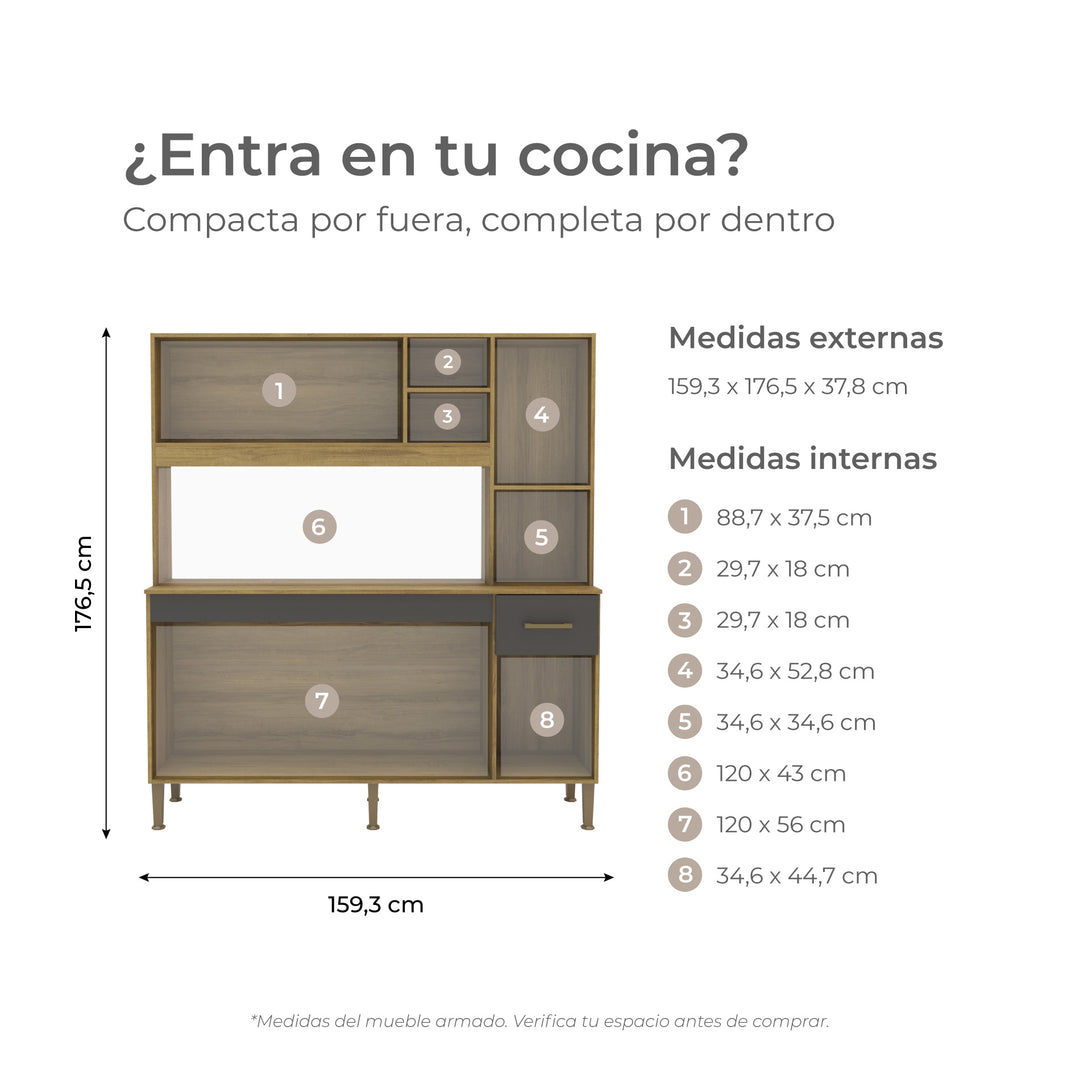 Mueble de Cocina Canela