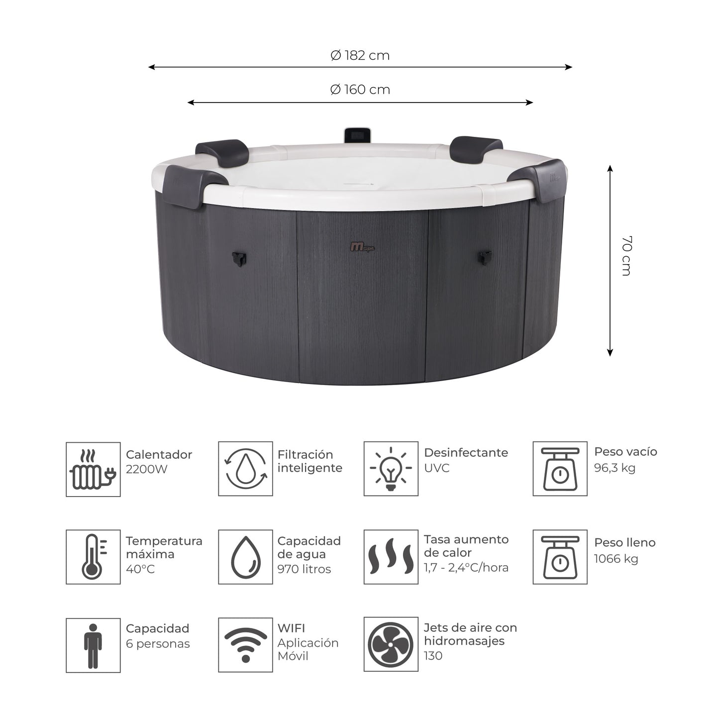 Hot Tub Denver 6 Frame Wifi