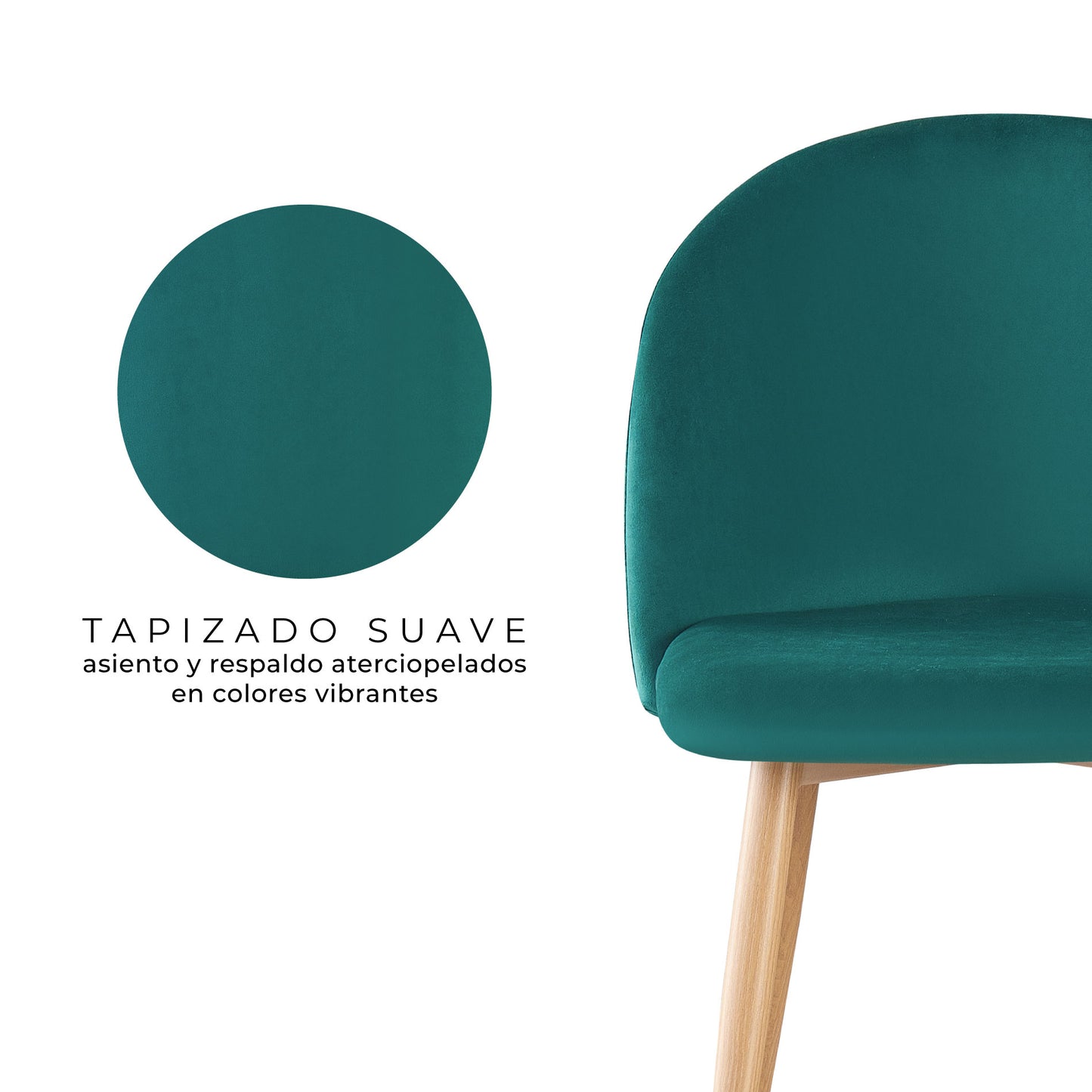 Set de 4 Sillas de Comedor Dinka Oxford