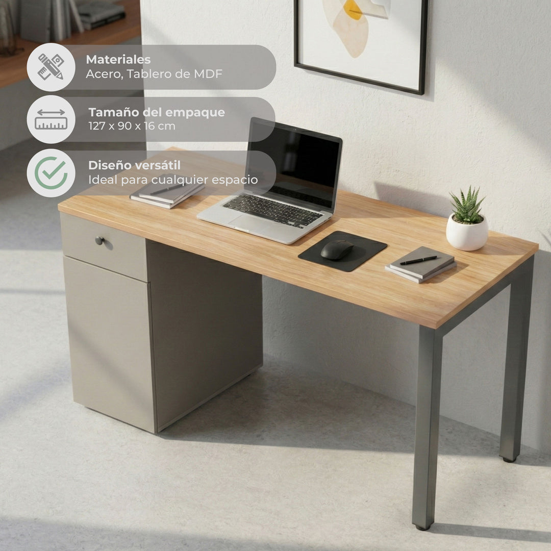 Escritorio con Cajón y Puerta Ergo-016