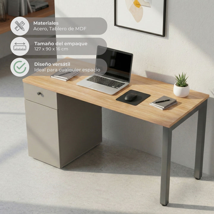 Escritorio con Cajón y Puerta Ergo-016