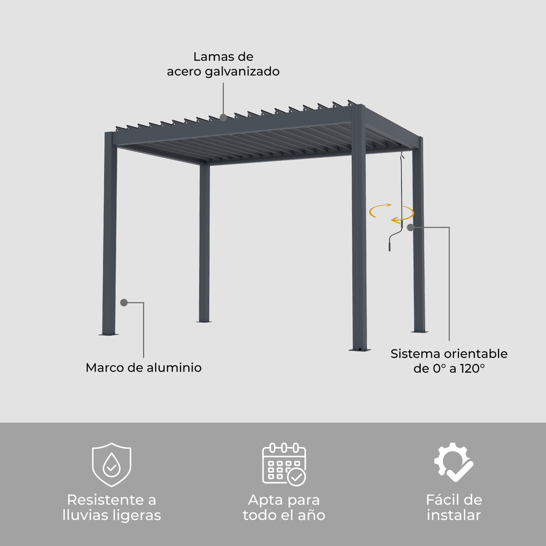 Pérgola Bioclimática 203x304 Shield-A