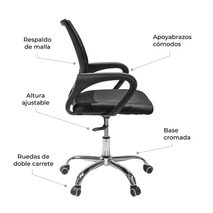 Silla de Escritorio Ergonómica Mesh