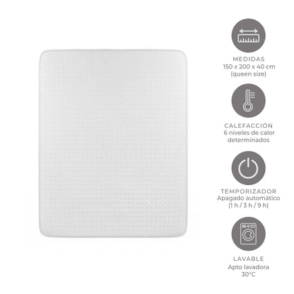 Calienta Camas Eléctrico Queen 4 Zonas