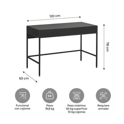 Escritorio Forge Negro