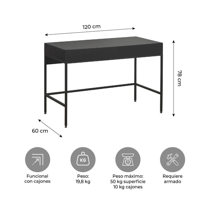 Escritorio Forge Negro