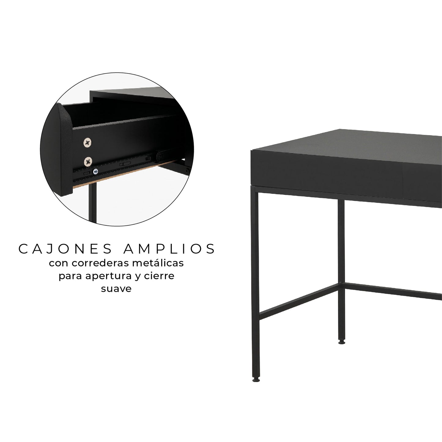Escritorio Forge Negro
