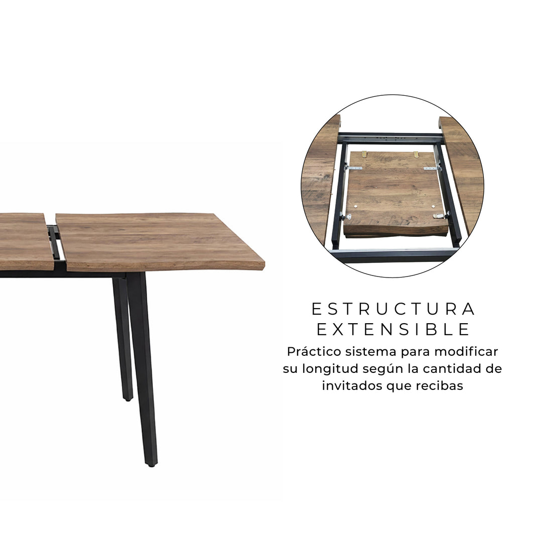 Mesa de Comedor Extensible Trowa