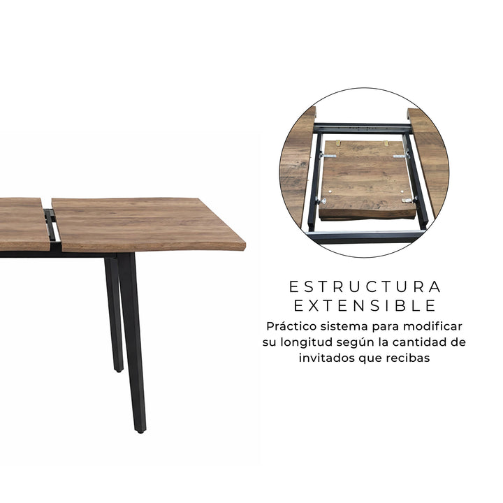 Mesa de Comedor Extensible Trowa