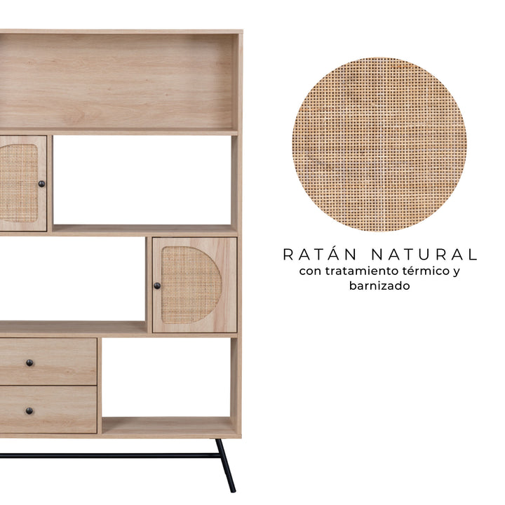 Librero de Ratán Jaipur