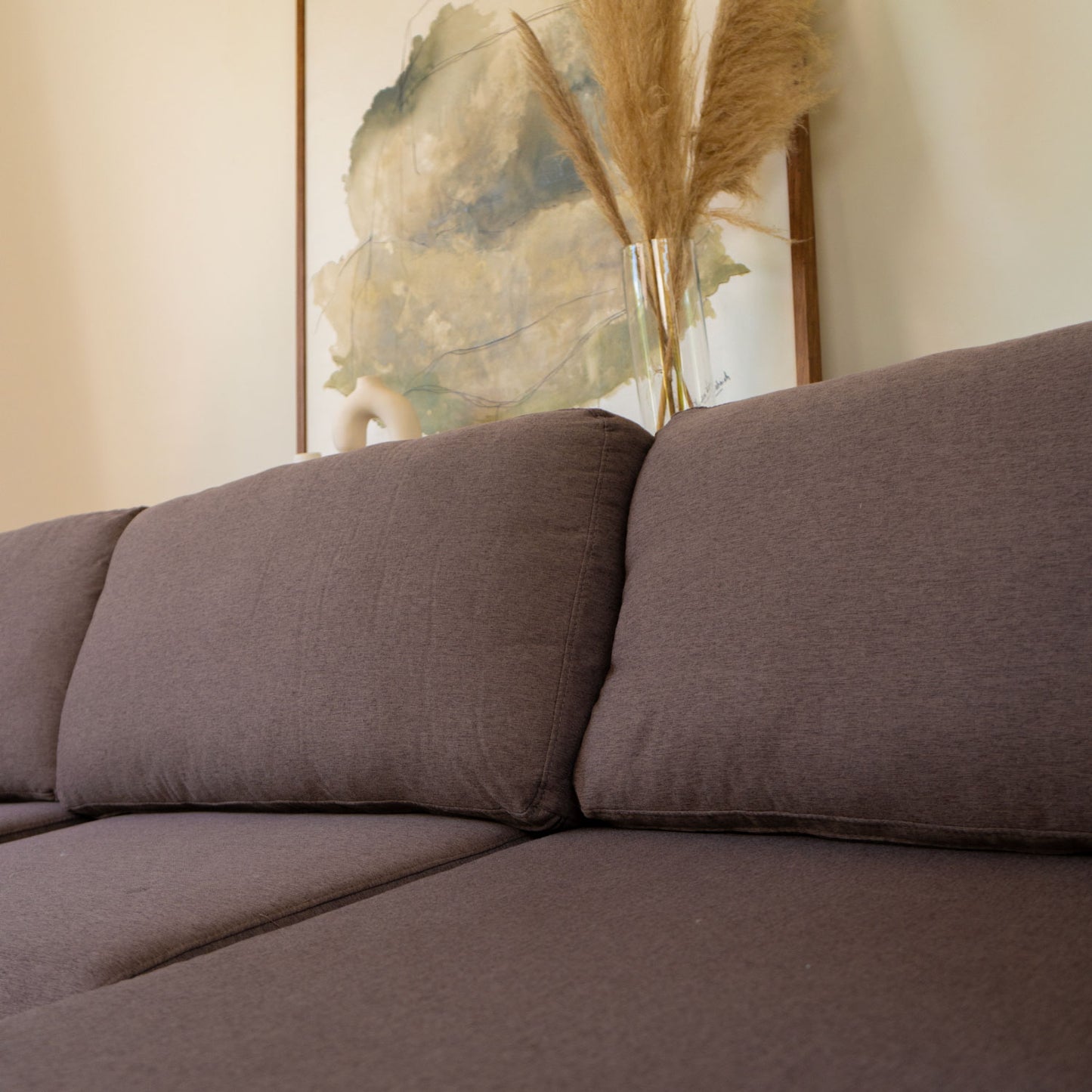 Sofá Seccional 3 Cuerpos Albano Café