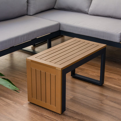 Set de Exterior Saigon Sofá Seccional + Mesa de Centro