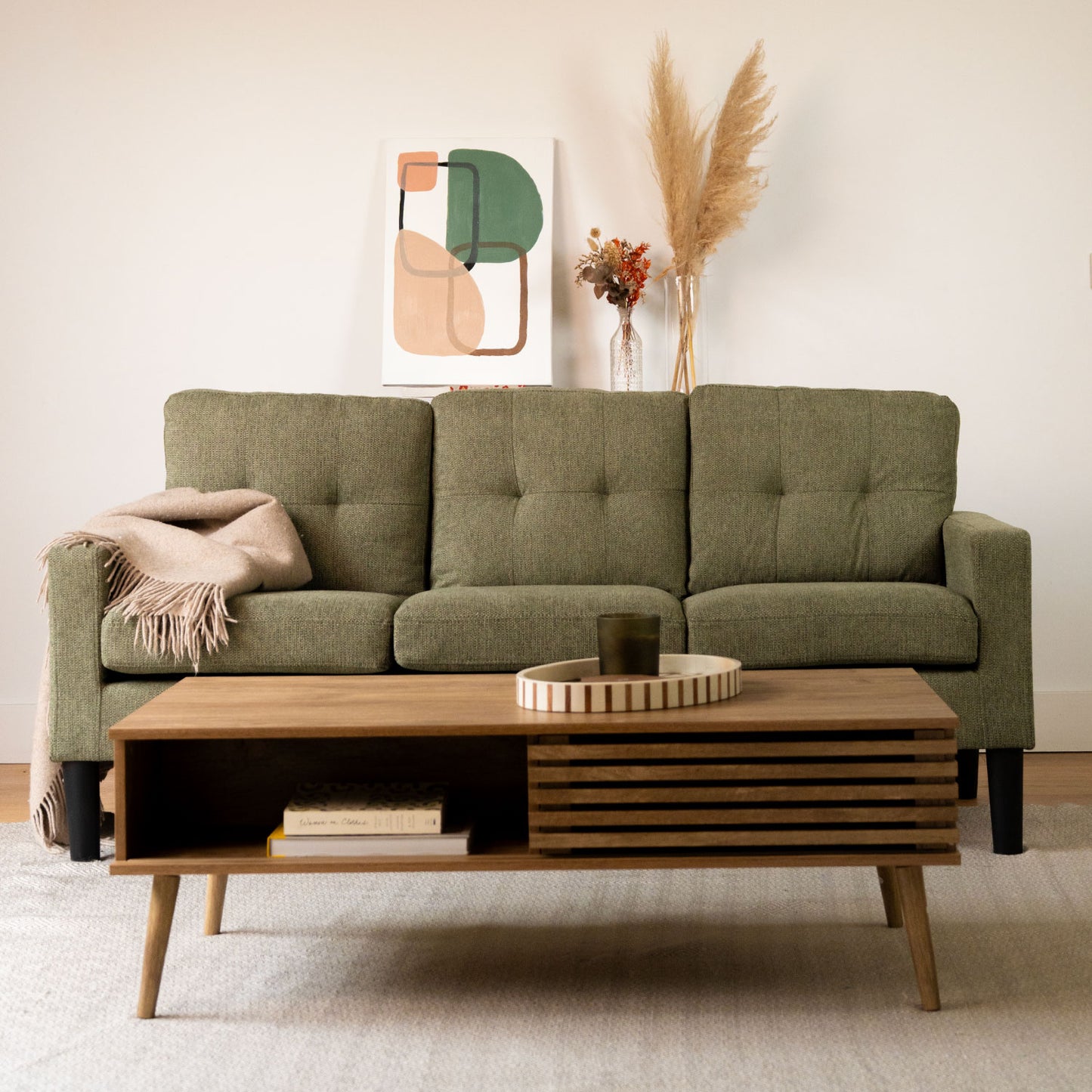 Sofá 3 Cuerpos Sutri Verde