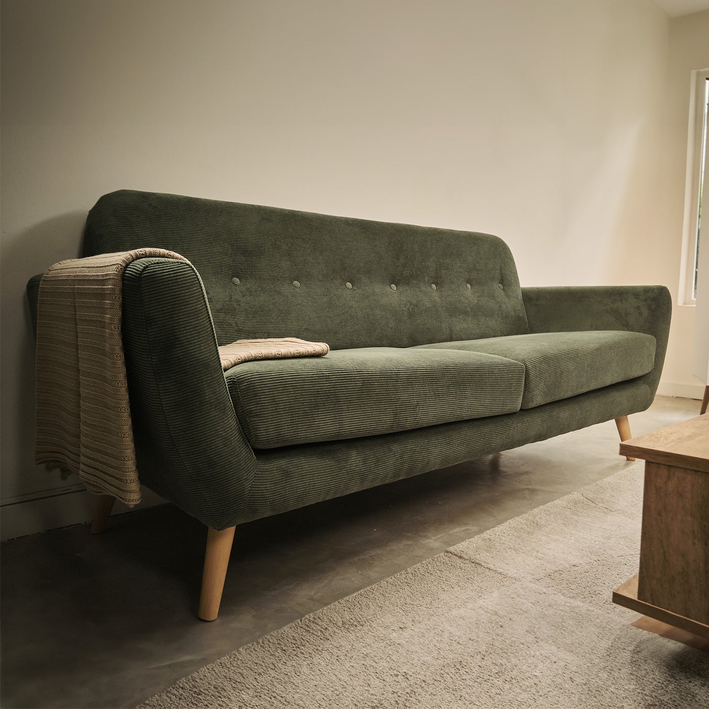 Sofá 3 Cuerpos Bracciano Verde