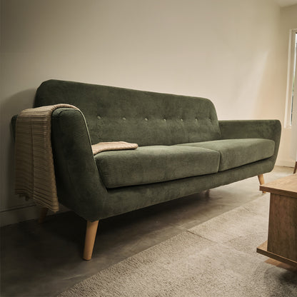 Sofá 3 Cuerpos Bracciano Verde