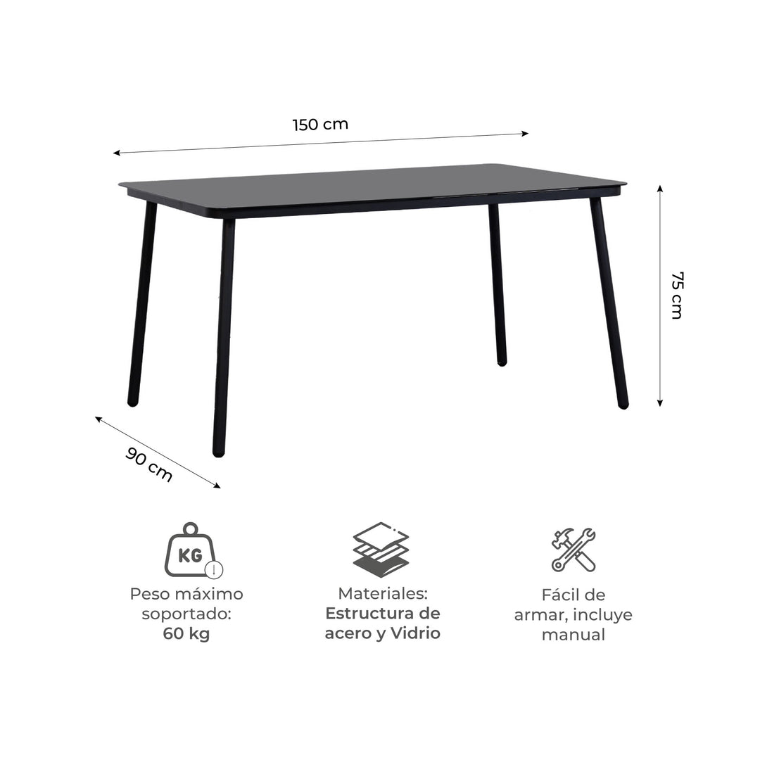 Set de Exterior Samui 6 Sillas + Mesa