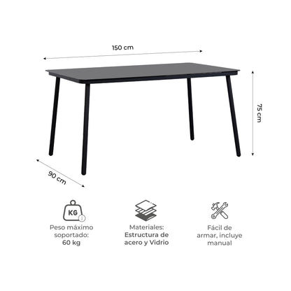 Set de Exterior Samui 6 Sillas + Mesa