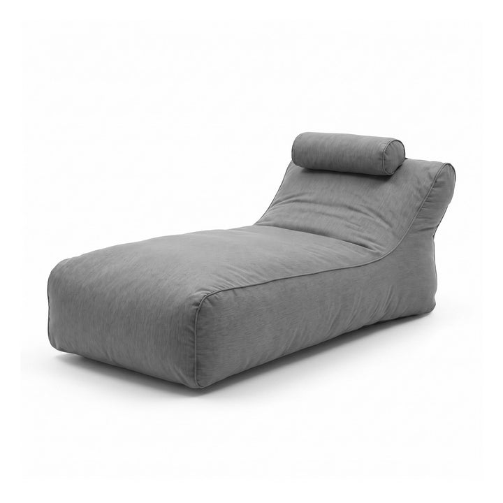 Sillón Pouf / Puff Largo Gris
