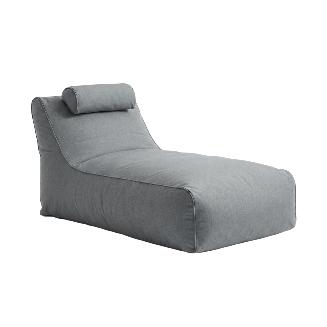 Sillón Pouf / Puff Largo Gris