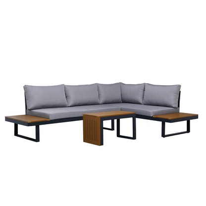 Set de Exterior Saigon Sofá Seccional + Mesa de Centro