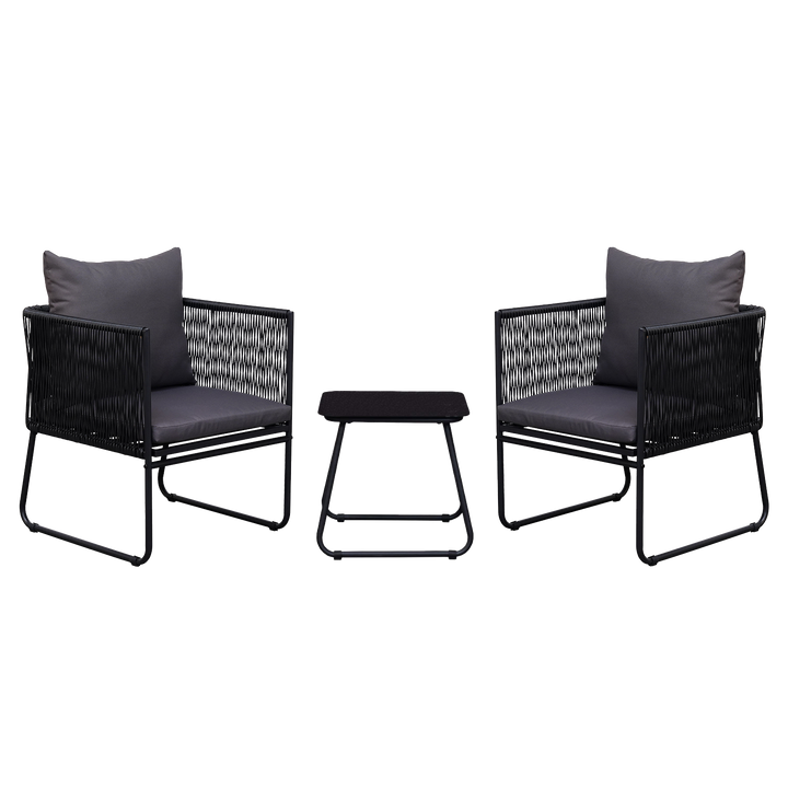 Set de Exterior Kiri Sillas + Mesa Auxiliar